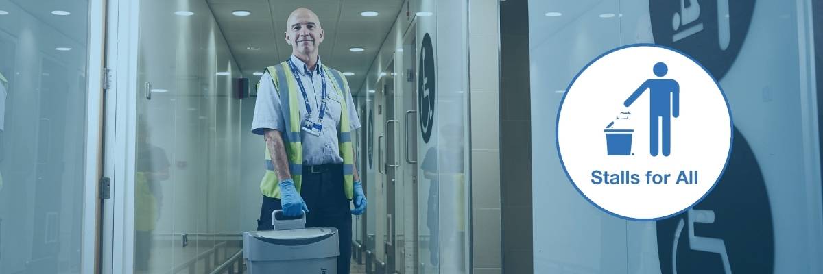Initial Washroom Hygiene Technician with Stalls for all logo